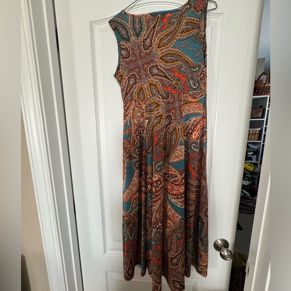One World Dress For Women Medium Pre Owned In Excellent Condition Paisley Print - Picture 4 of 7